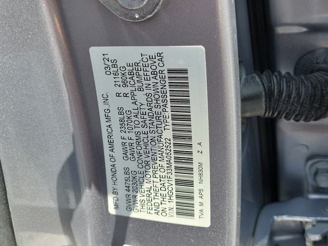 2021 Honda Accord Sport
