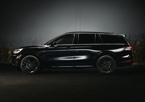 A 2024 Lincoln Aviator® SUV is shown in the Infinite Black exterior color | Lincoln of Cutler Bay in Miami FL
