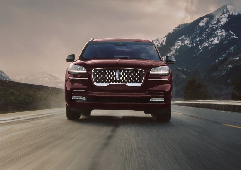 A 2024 Lincoln Aviator® SUV is shown in the Diamond Red exterior color. | Lincoln of Cutler Bay in Miami FL