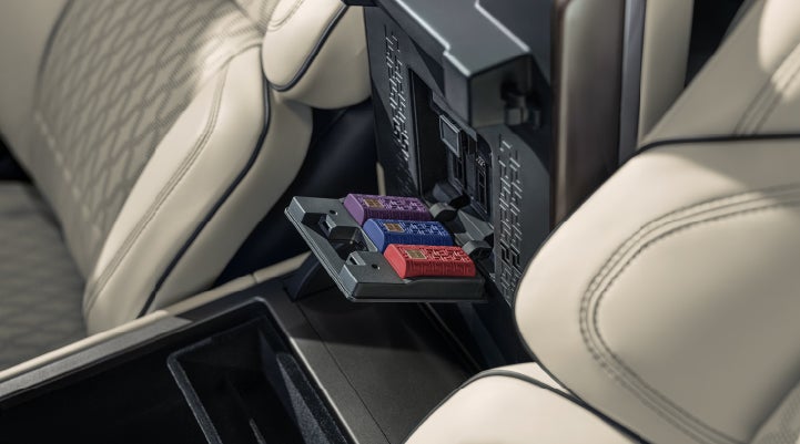 Digital Scent cartridges are shown in the diffuser located in the center arm rest. | Lincoln of Cutler Bay in Miami FL