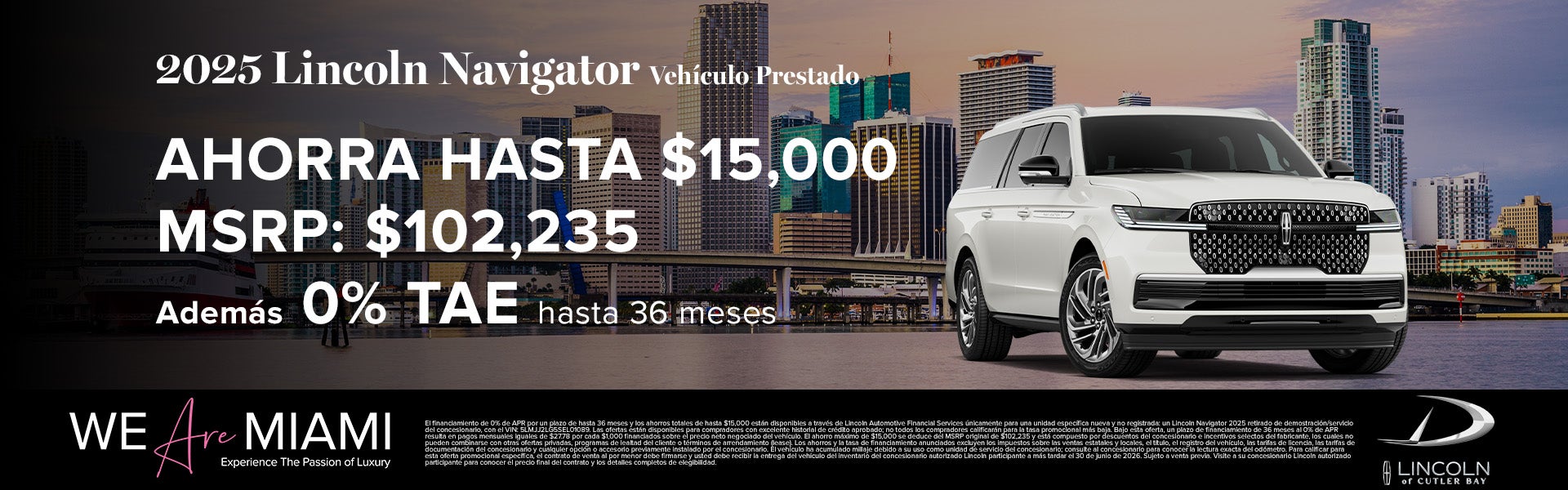 2025 Lincoln Navigator Vehículo Prestado