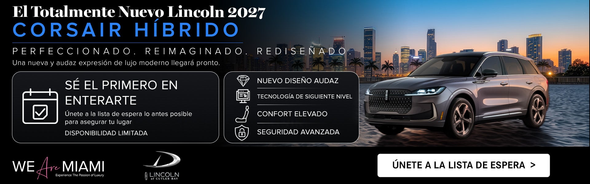 The Totalmente Nuevo Lincoln 2027 Corsair Hibrido